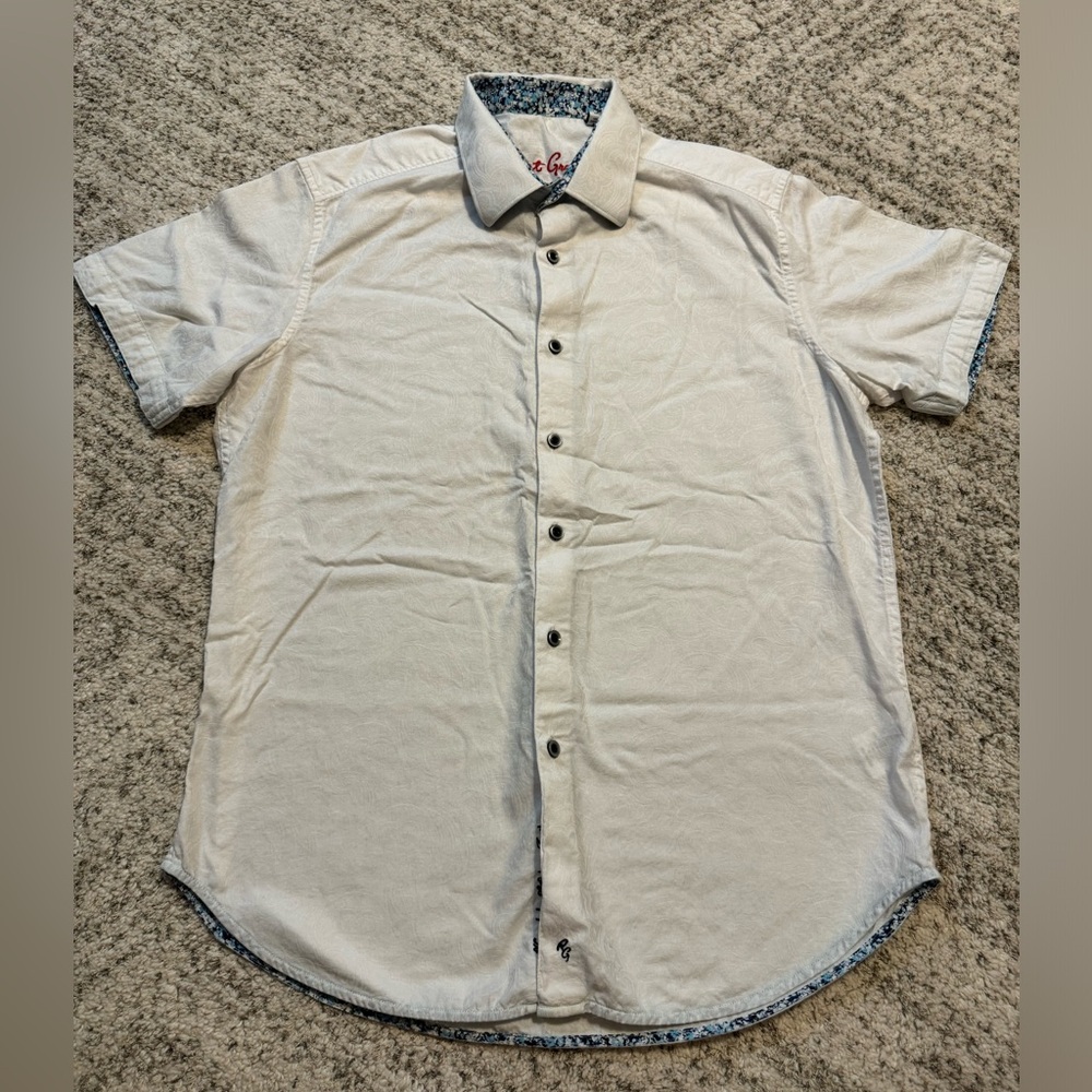 ROBERT GRAHAM Men’s Medium Dress Button Up T-Shirt